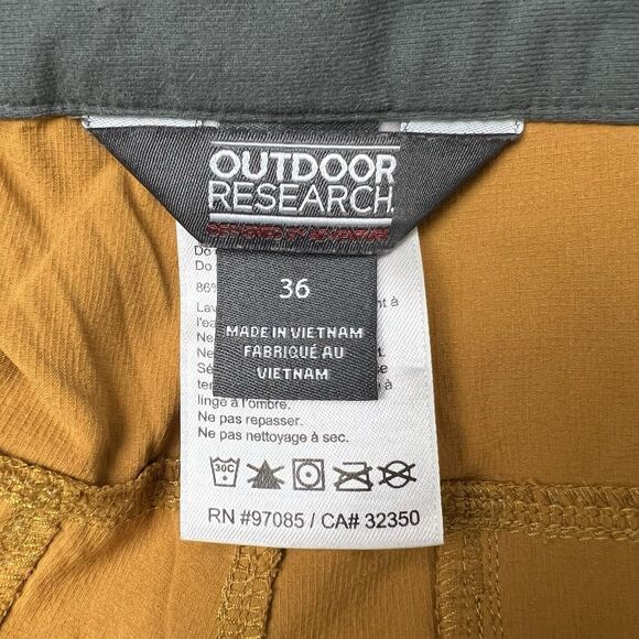 Outdoor Research Ferrosi Mens Sz 36 Shorts Brown Nylon Stretch Hiking Cargo - Picture 4 of 6